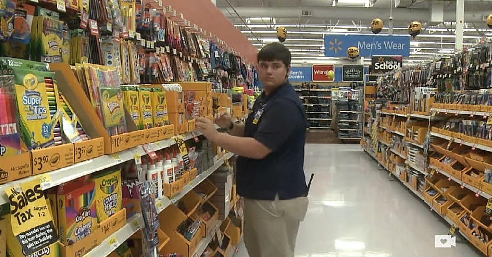 Teen Stocks Shelves At Walmart. But When I Saw What He Did With Those School Supplies…Wow