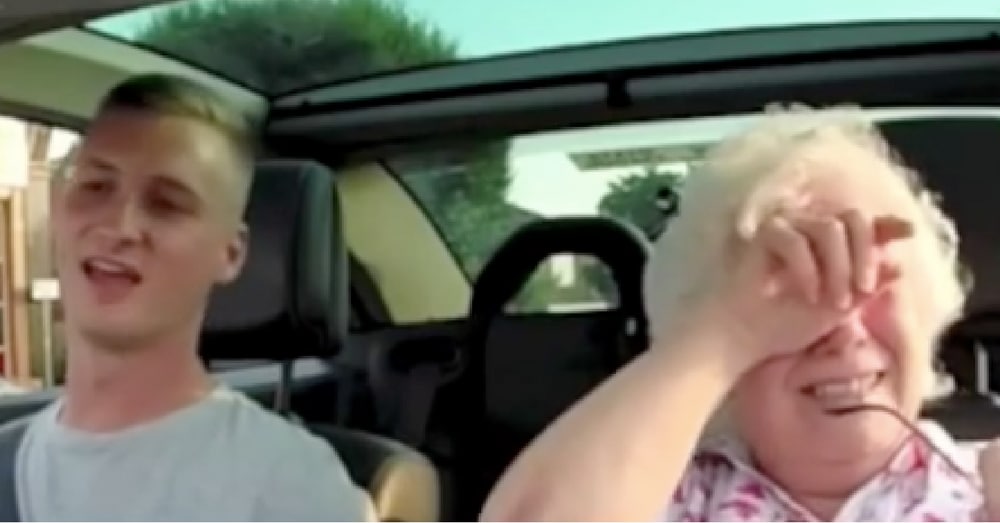 Grandson Turns On Radio. All Of A Sudden She Hears Something That Makes Her Burst Into Tears