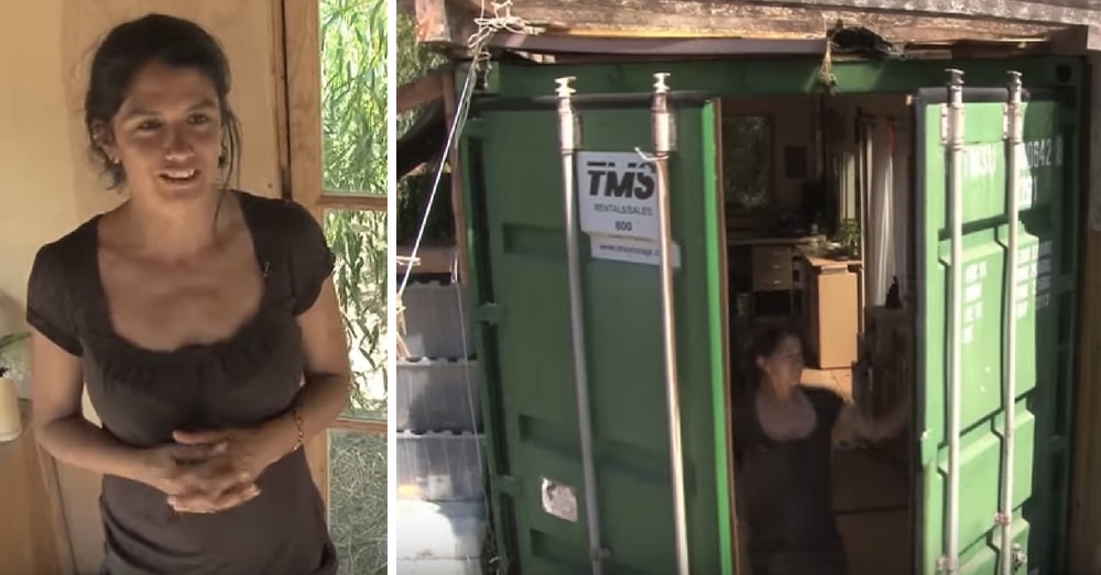 When She Said She Lived In This Container I Was Skeptical, But When I Saw Inside…Holy Moly!