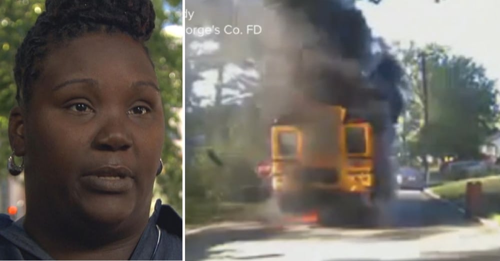Bus Driver Sees Flames Coming From Bus. What She Does Next Has Town Hailing Her A Hero
