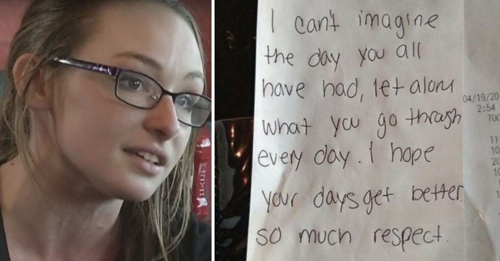 Officers Go To Lunch After Funeral. Then They See What Waitress Wrote On The Receipt