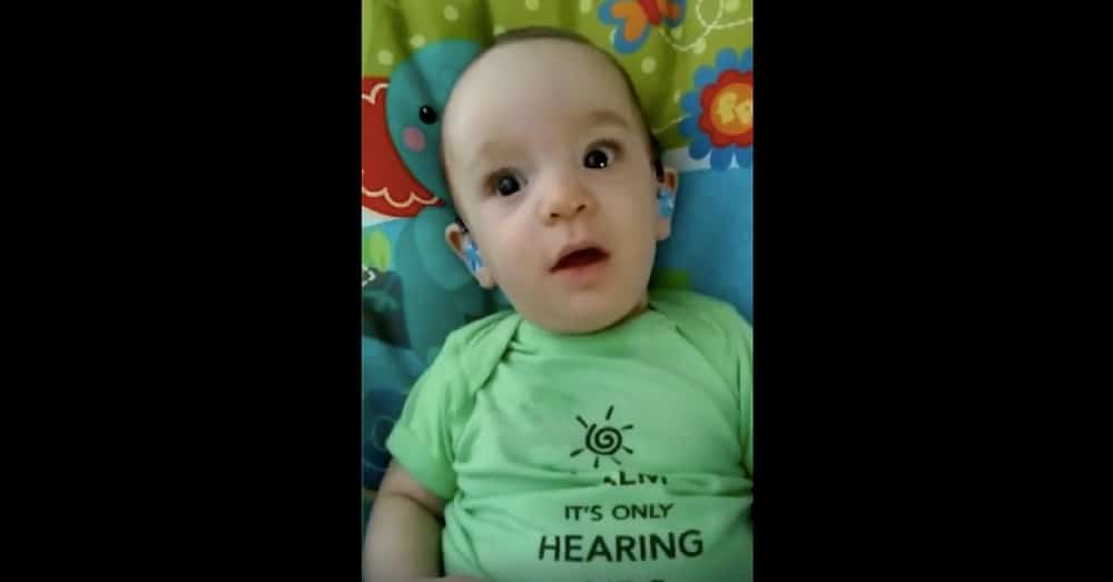 Baby Boy Born Deaf Hears His Momma’s Voice For The First Time