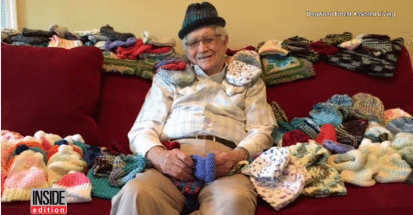 86-Yr-Old Man Teaches Himself To Knit. The Reason Why? This Will Make You Melt