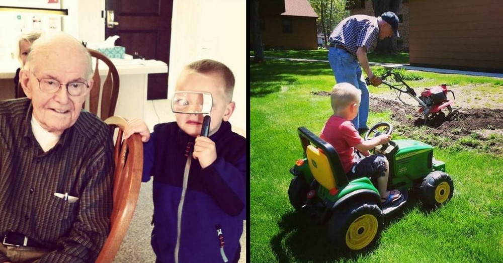 Sweet 6-Year-Old Says Heartrending Goodbye To His WWII Vet Best Friend