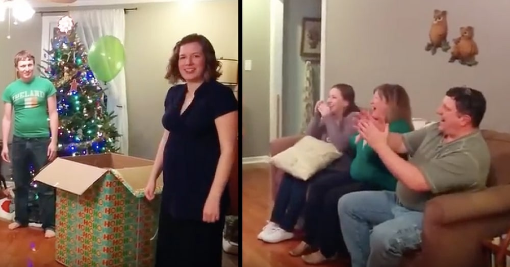 Family Confused By Green Balloon For Gender Reveal, But Seconds Later They’re Screaming For Joy