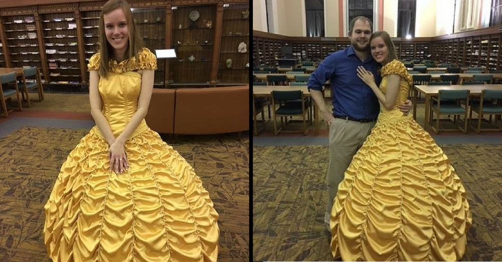 He Spends Months Making Belle Dress For Girlfriend, But What He Does Next? Amazing