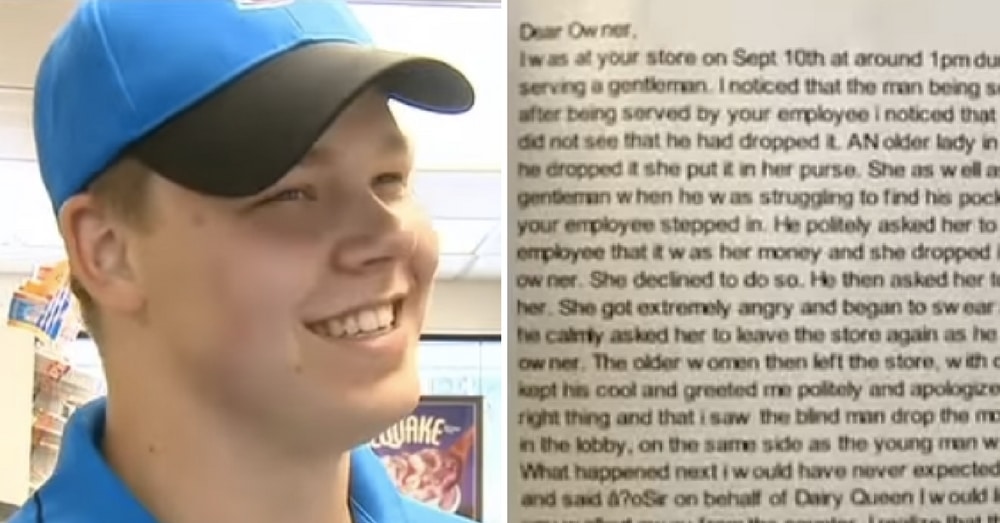 Teen Sees Woman Steal $20 From Blind Man. What He Does Next Is Going Viral