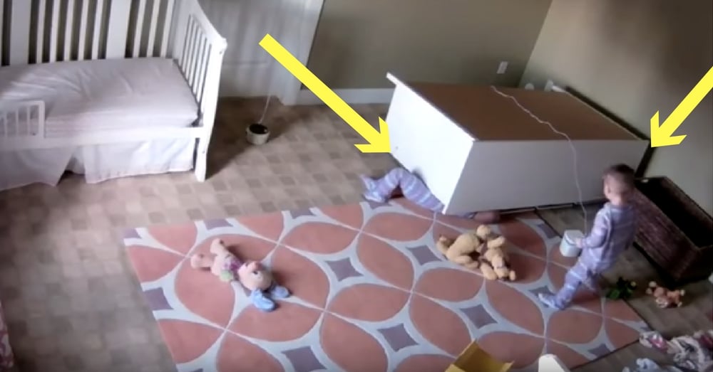 2-Year-Old Trapped Under Fallen Dresser. What His Twin Brother Does Next? Wow