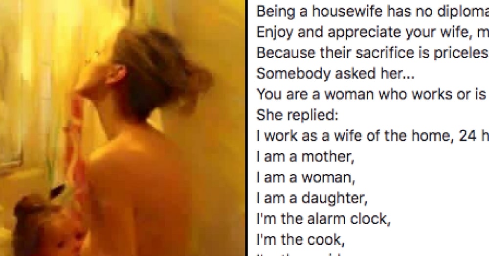 Husband Complains Stay-At-Home Wife ‘Doesn’t Work.’ Her Epic Response Is Going Viral
