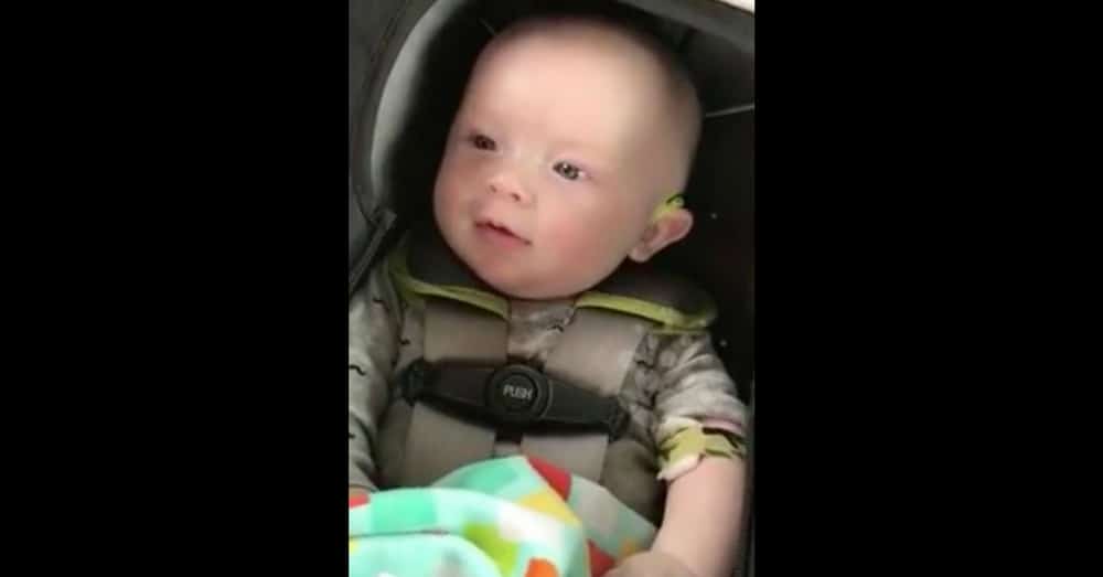Baby Has Been Deaf Since Birth. Watch What Happens When He Hears Mom For 1st Time