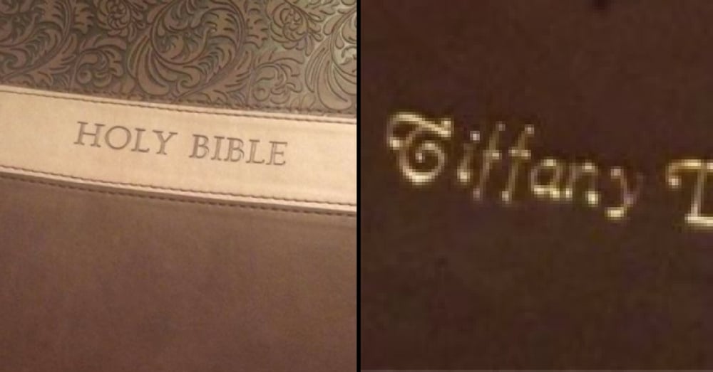 Boyfriend Gives Her Engraved Bible, But She Notices Something ‘Off’ About The Name…