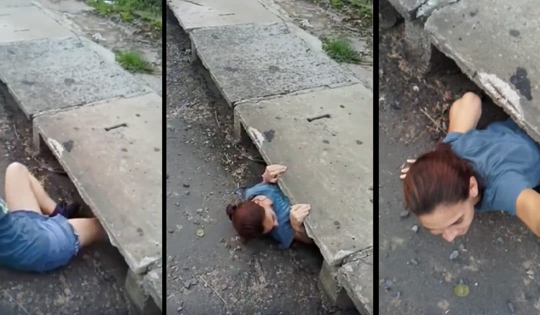 Woman Climbs Into Storm Drain. When I Saw What She Brought Back Up I Couldn’t Believe My Eyes…