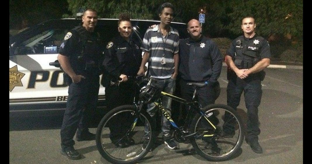 Teen Thinks New Bike Is Big Surprise, Then Cop Hands Him Something