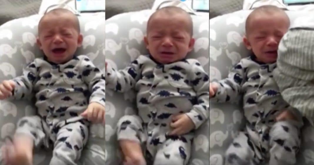Brand New Baby Won’t Stop Crying, But Watch What Happens When Dad Hands Him Mom’s Dirty Shirt