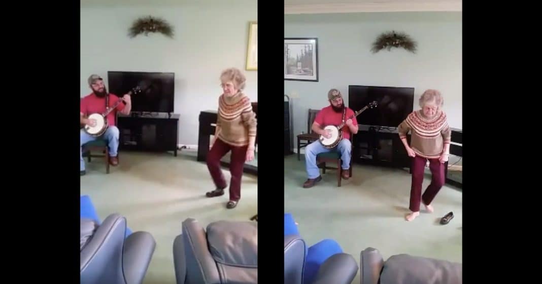 He Plays Banjo At Nursing Home, Then A Patient Kicks Her Shoes Off
