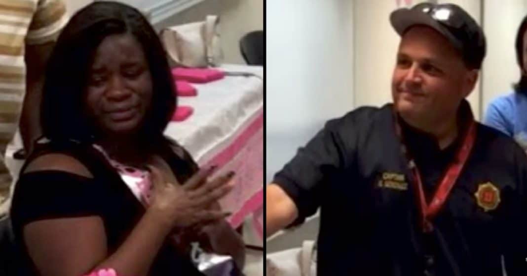 Pregnant Mom Loses Everything In Fire, Then Fireman Hands Her Something That Turns Things Around