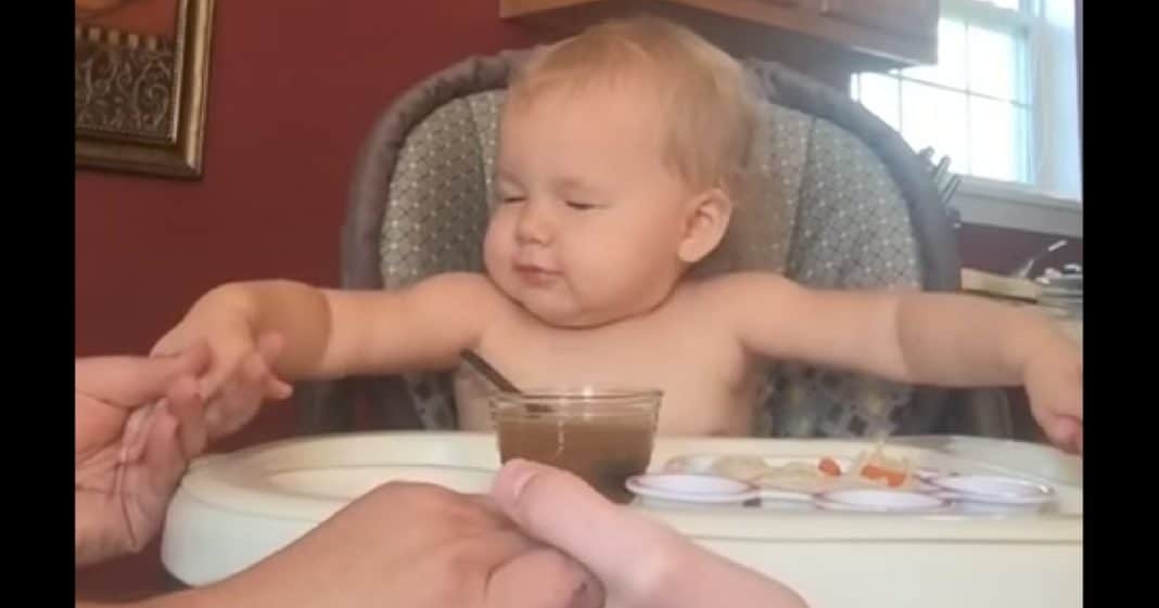Dad Says ‘It’s Time To Pray.’ What This Baby Does Next Will Make Your Heart Melt