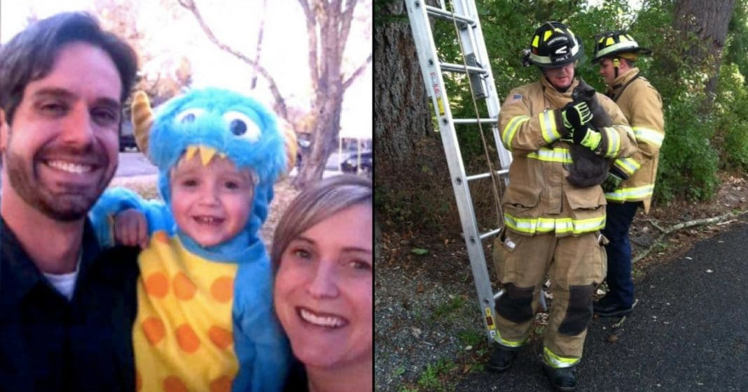 Boy Tries To Send Card To Mom In Heaven, But What He Does Next Has Dad Calling Fire Dept