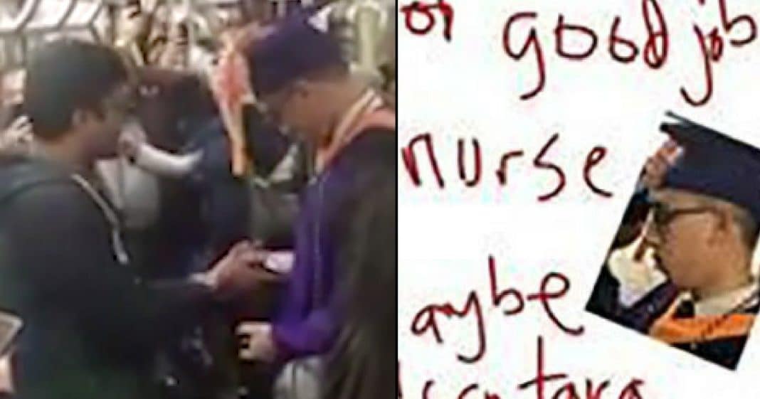 Student Stuck On Subway On Way To Graduation, Then Passengers Step Up In Major Way