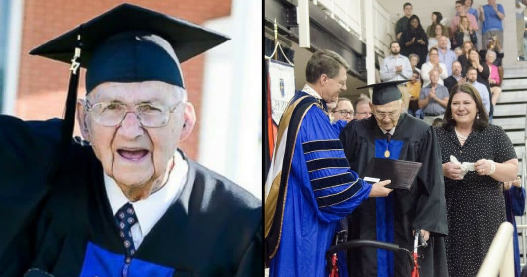 88-Yr-Old Man Finally Graduates From College. What He Says After Will Melt Your Heart