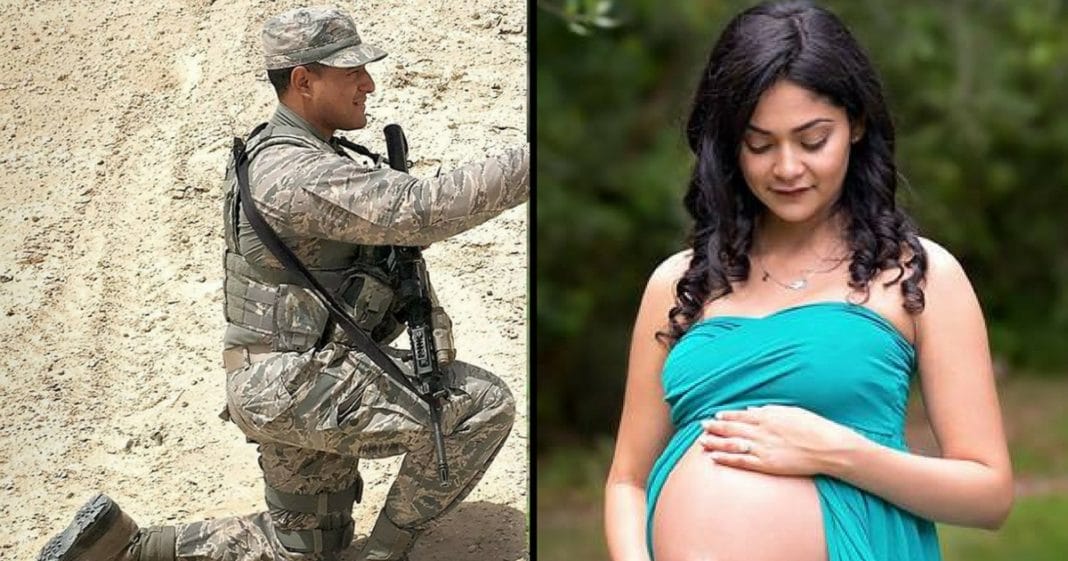 Dad Deployed Entire Pregnancy, Then He Sees Maternity Pics And His Jaw Drops To The Floor