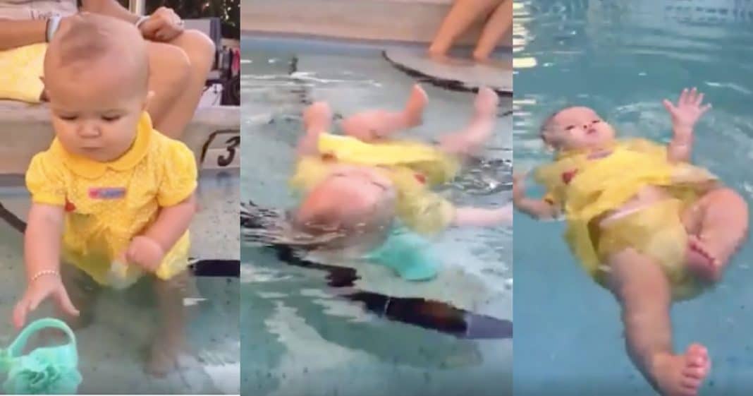 Mom Under Fire For Leaving Baby Floating In Pool, But Then She Shares Her Heartbreaking Story