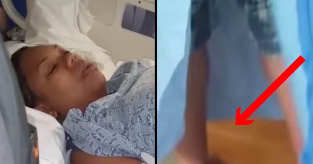 Mom In Labor Thinks Doctor Is Acting Strange, Then She Looks At His Feet And Sees It