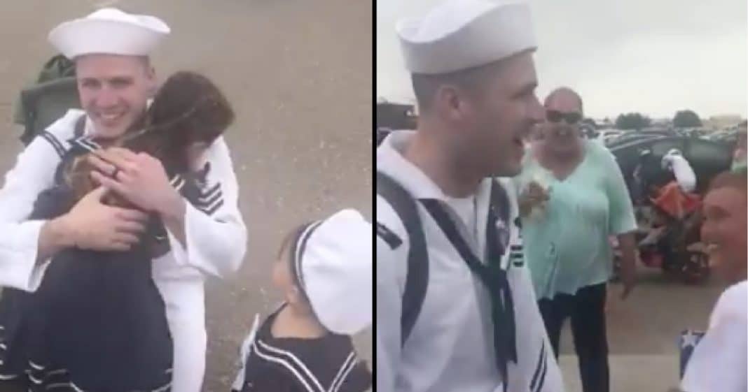 Deployed Sailor Can’t Wait To See Family, Then He Notices A Strange ‘Bump’