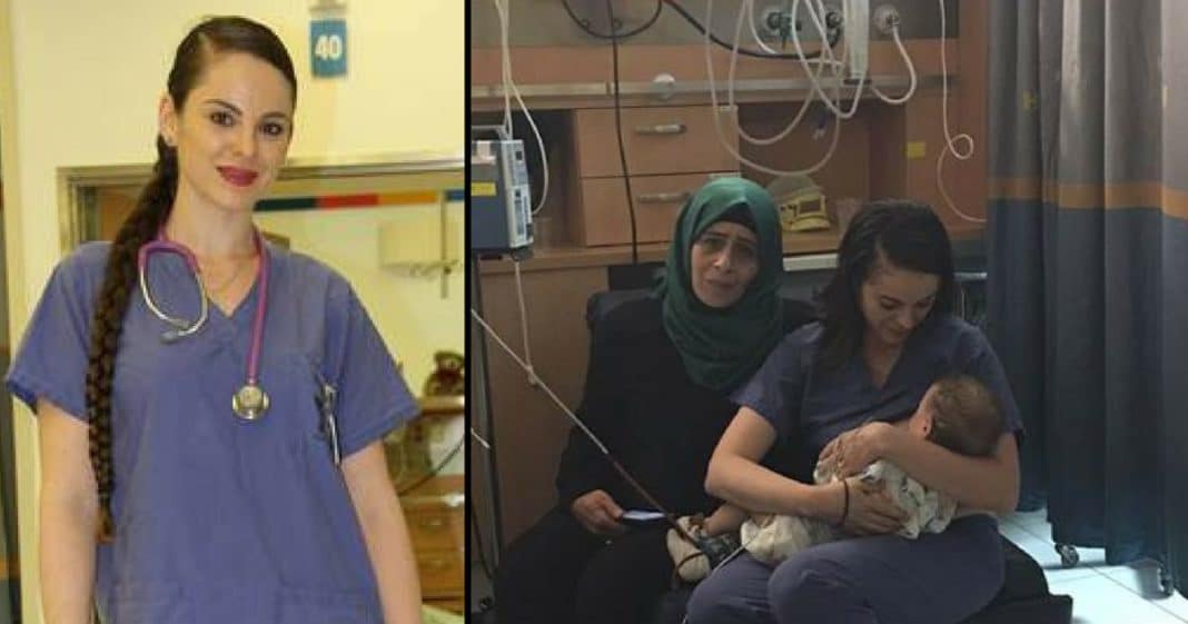 Palestinian Baby Won’t Stop Crying After Mom Injured, But Israeli Nurse Knows Exactly What To Do