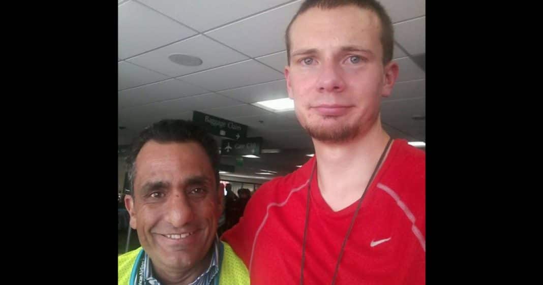 Autistic Man Has Breakdown In Middle Of Airport. This Airline Worker Steps In, Becomes His Hero