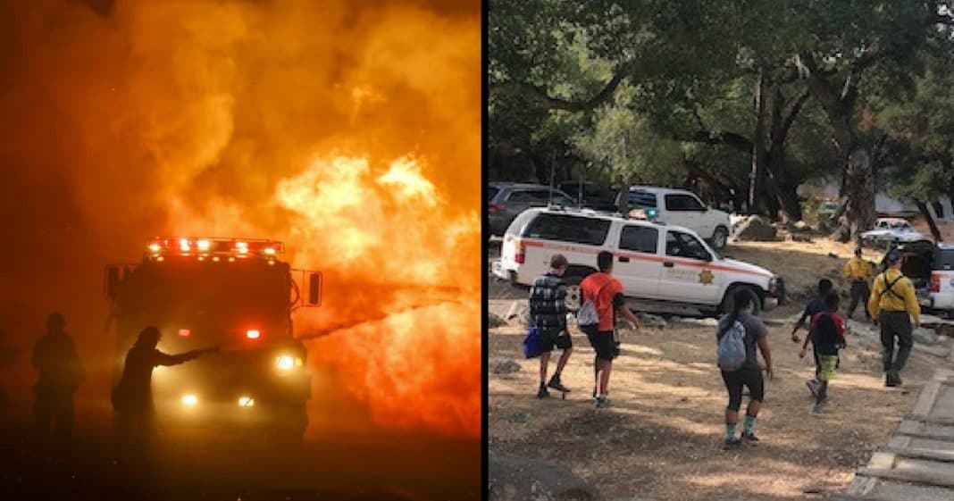 80 Kids Trapped As Fire Closes In, Then They See Something Come Through The Flames