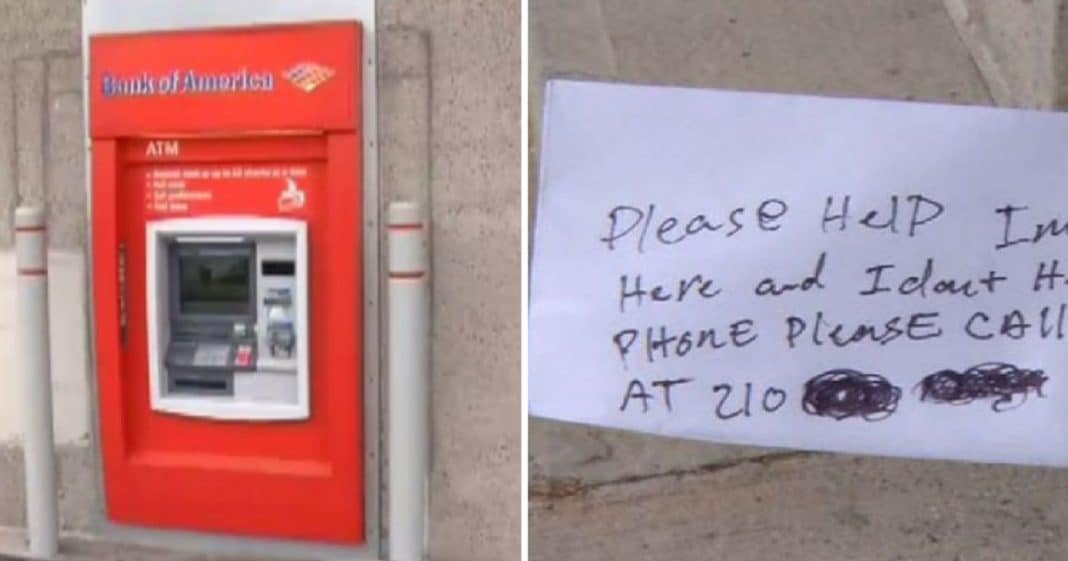 Man Goes To ATM To Get Some Cash, Then Finds Mysterious Note That Leaves Him Stunned