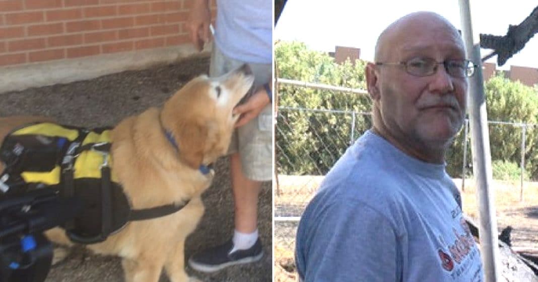 Man Shocked When Service Dog Bites Arm, But Moments Later He Realizes Dog Saved His Life
