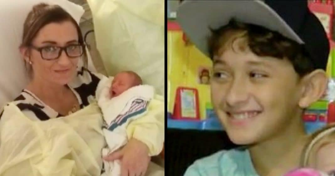 Baby Comes Out Breech In Bathroom, Then Mom Screams For 10-Yr-Old Son