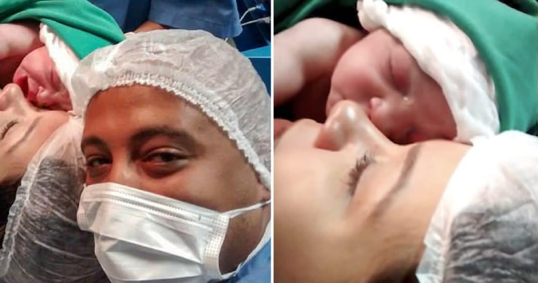 Dad Films Daughter’s Birth, But What Baby Does Next Leaves Entire Delivery Room Stunned