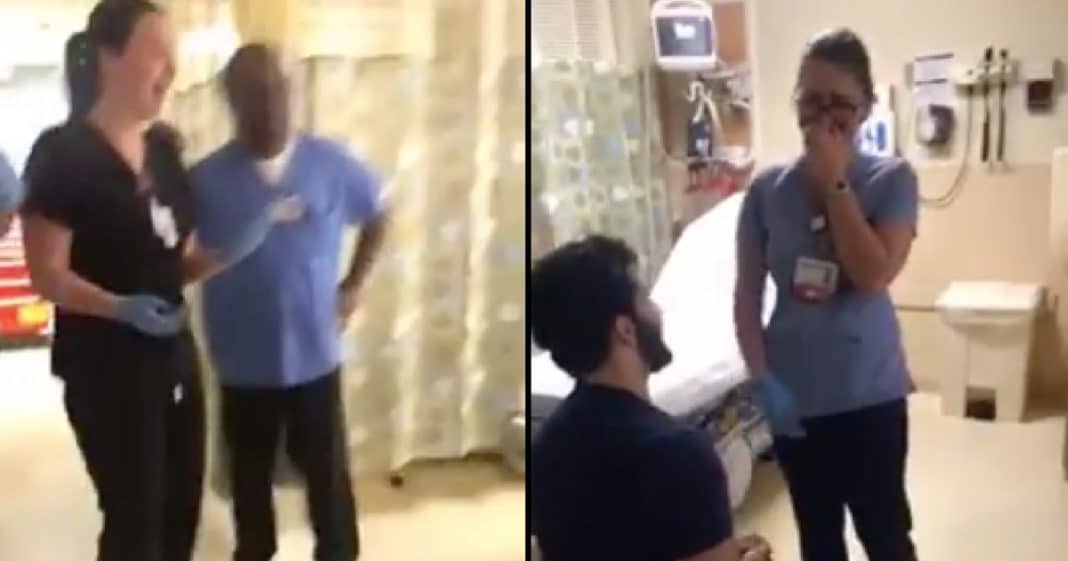 Nurse In Shock When Boyfriend Wheeled In. Then He Sits Up, Says 8 Words That Leave Her Sobbing