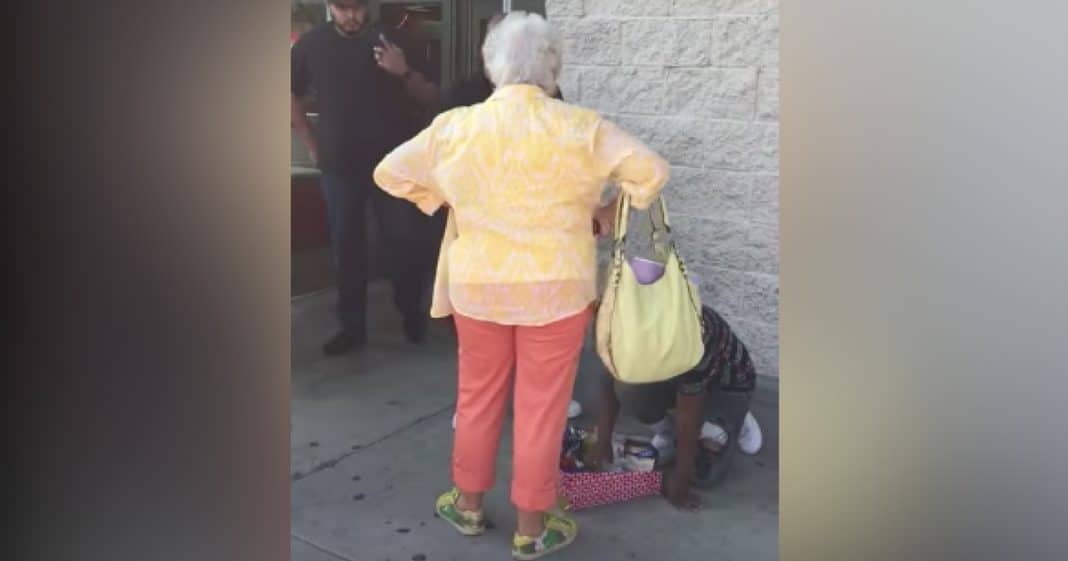 Elderly Woman Screams At Kid Selling Candy, Then 1 Man Decides He’s Had Enough