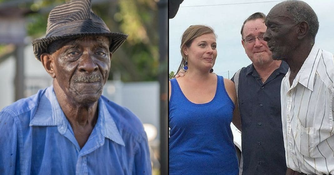 83-Yr-Old Walks Miles Every Day To Mow Lawns. What This Couple Does Next Leaves Him In Tears