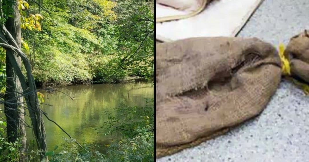 Kayakers Find Strange Sack Floating In River. Make Gut Wrenching Discovery When They Open It Up