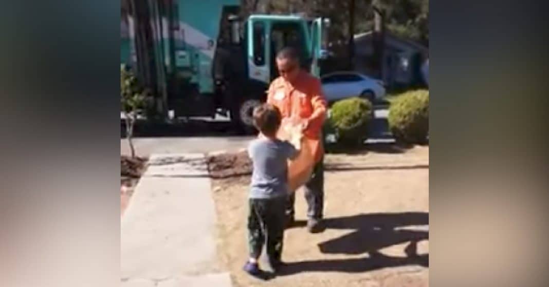 Garbageman Walks Toward Autistic Son With Mystery Bag. Mom Loses It When She Sees Inside
