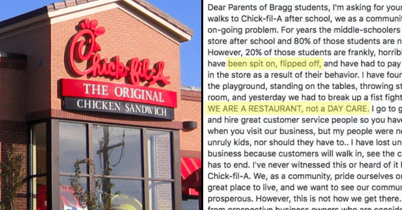 Brats Spit On Chick-fil-A Owner, Throw Ketchup At Staff, So He Teaches Them Lesson They Won’t Forget