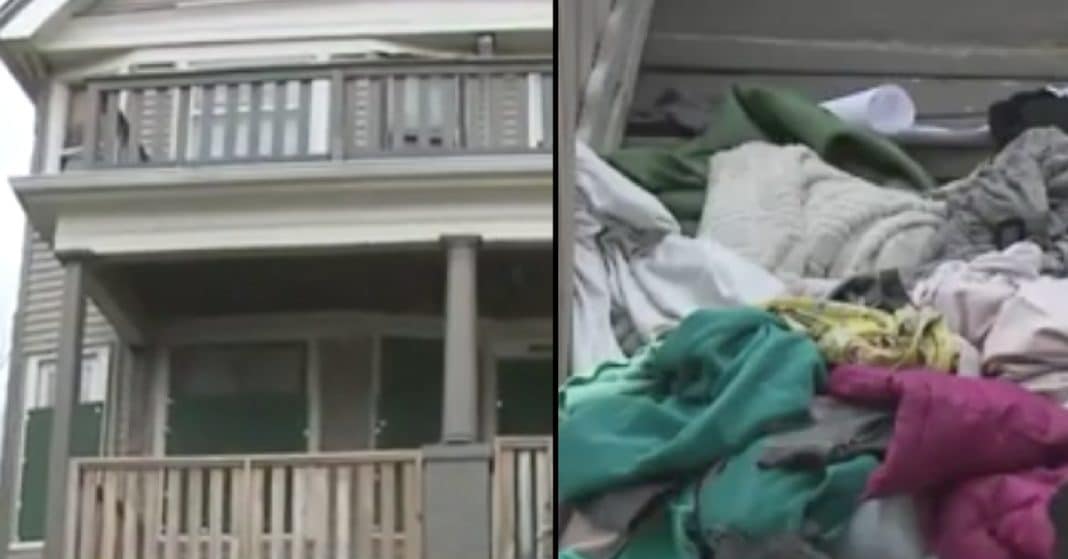 Neighbor Says Toddler Is Living In Abandoned House. When Cop Pulls Back Sheet That’s When He Sees It