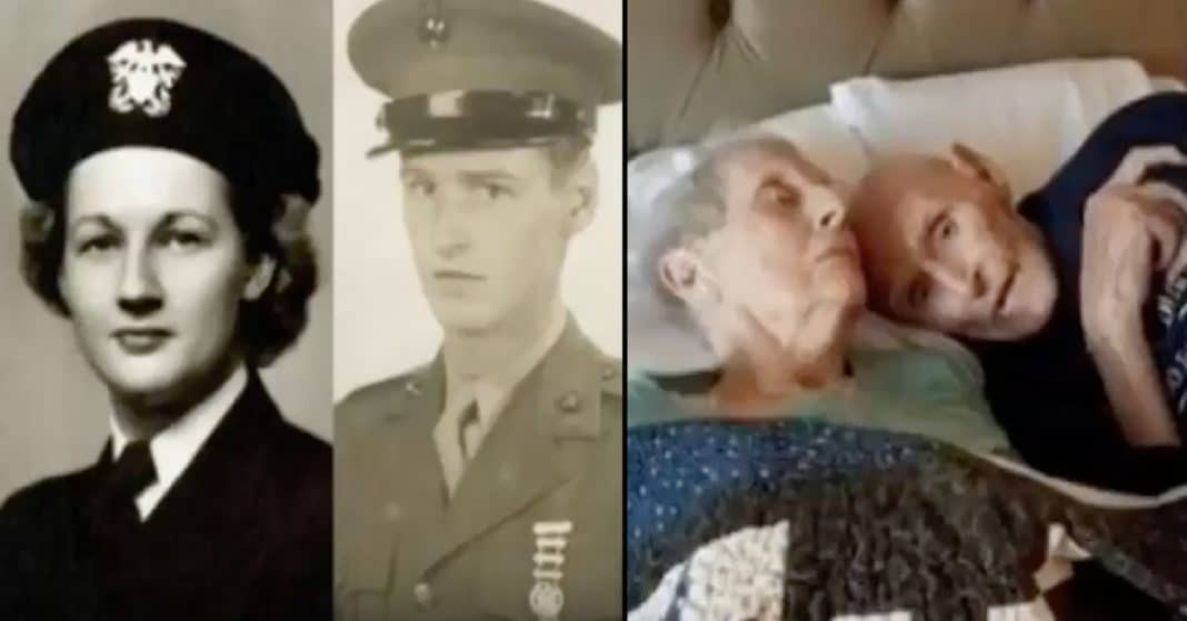 Couple who served together in WWII, married for 70 years, pass away within hours of each other