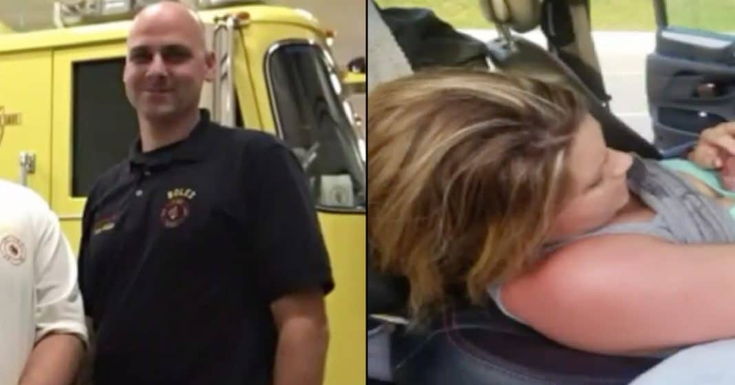 Fireman Confused When Car Screeches Into Station. That’s When He Sees Pregnant Woman