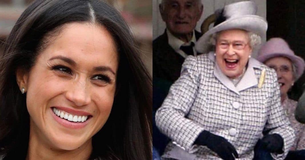 Queen Elizabeth II Bursts Into Laughter As Soon As Meghan Markle Hands Over Surprise Gift