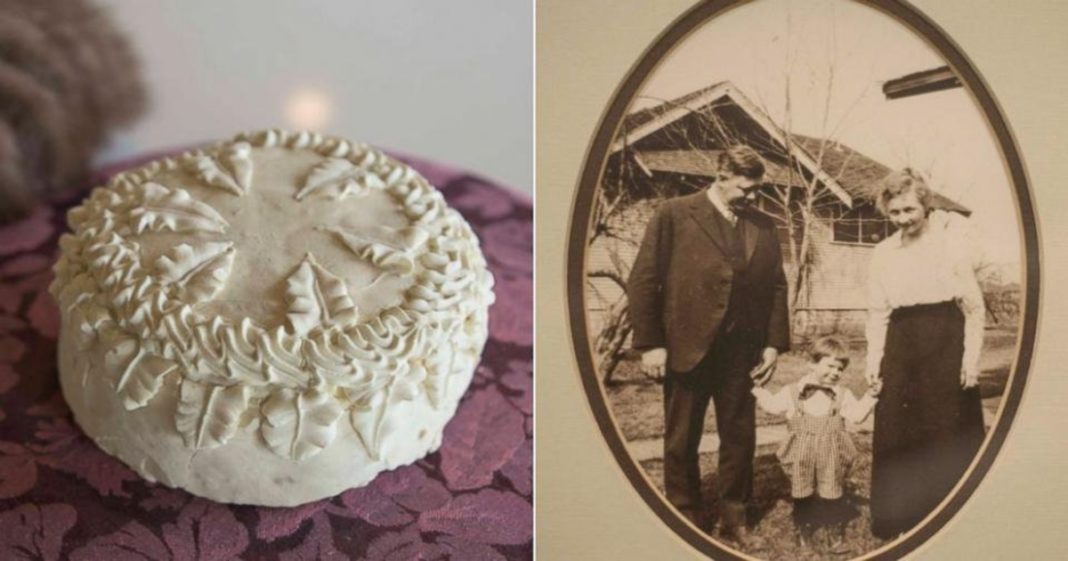 Grandparents’ 100-Year-Old Wedding Cake Found Hidden In Box, That’s When Grandson Sees The Note…