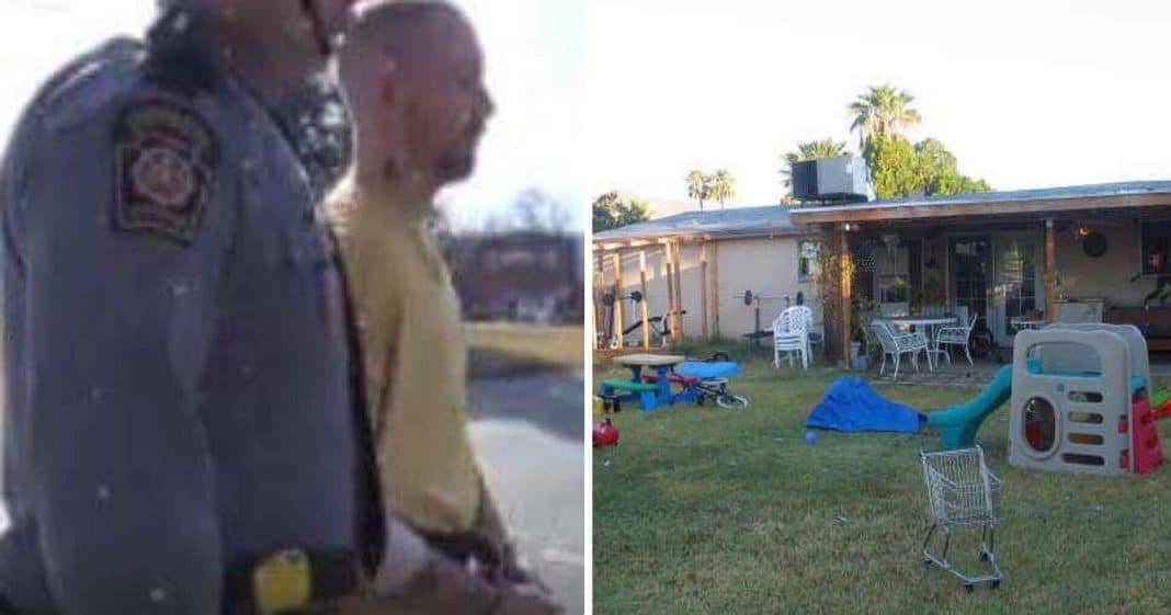 Cops Visit Home After Kids Miss School, Take One Look At Front Yard And Know Something Isn’t Right