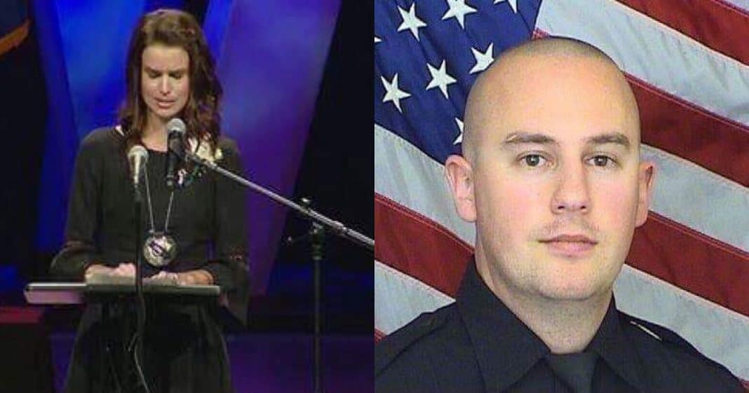 Wife Of Deputy Killed In Line Of Duty On NYE Reads Final Love Letter To Husband At His Funeral