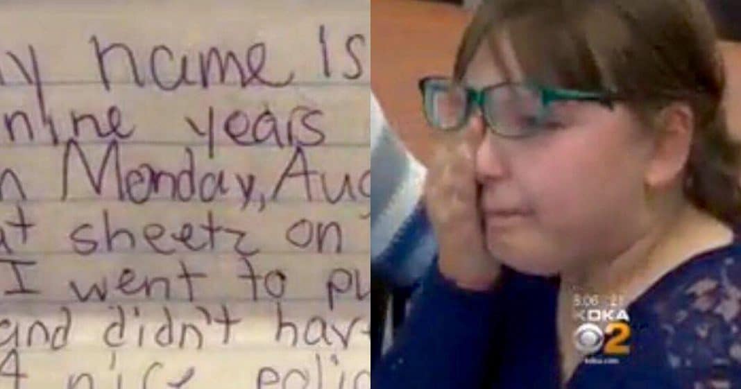 Police Get Letter From 9-Year-Old Girl, That’s When They Notice The $10 Bill Stuffed Inside