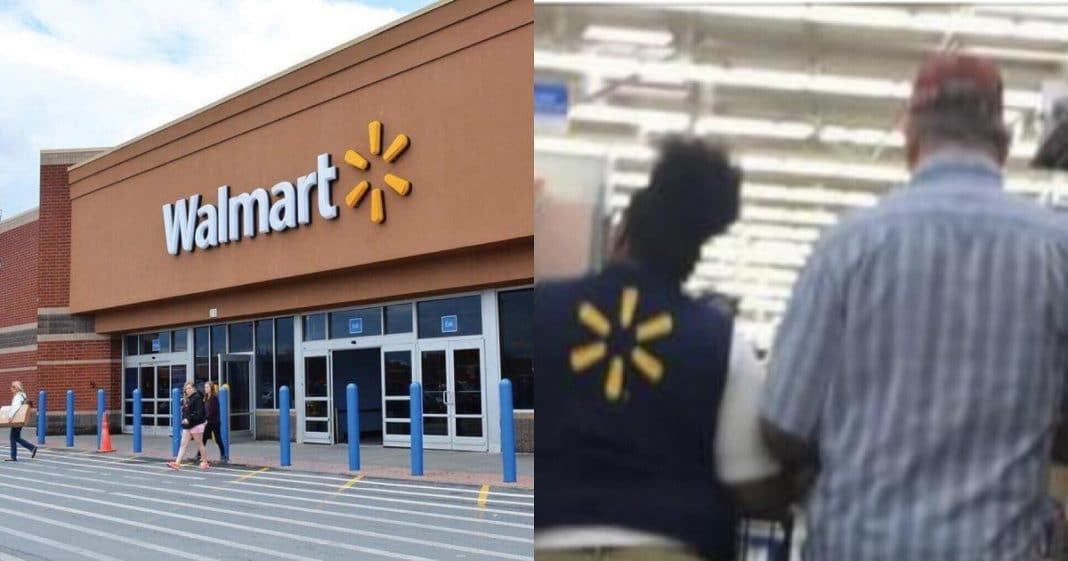 She Spots Walmart Employee Walking Down Isle With Blind Man, Takes 1 Look At His Hand And Snaps Photo